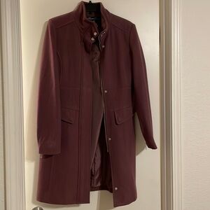 Kenneth Cole 6 purple mauve coat